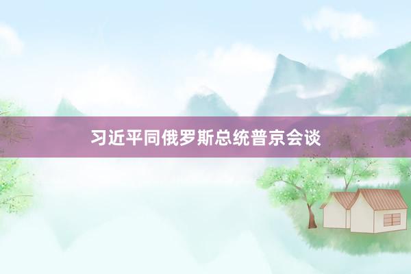 习近平同俄罗斯总统普京会谈