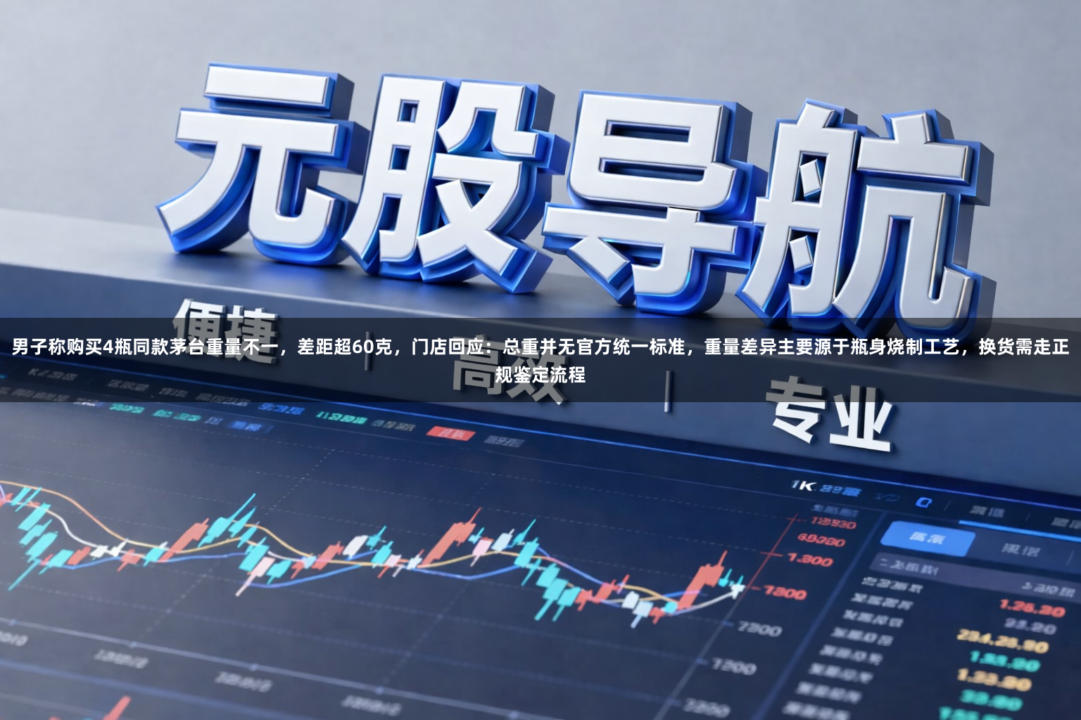 男子称购买4瓶同款茅台重量不一，差距超60克，门店回应：总重并无官方统一标准，重量差异主要源于瓶身烧制工艺，换货需走正规鉴定流程
